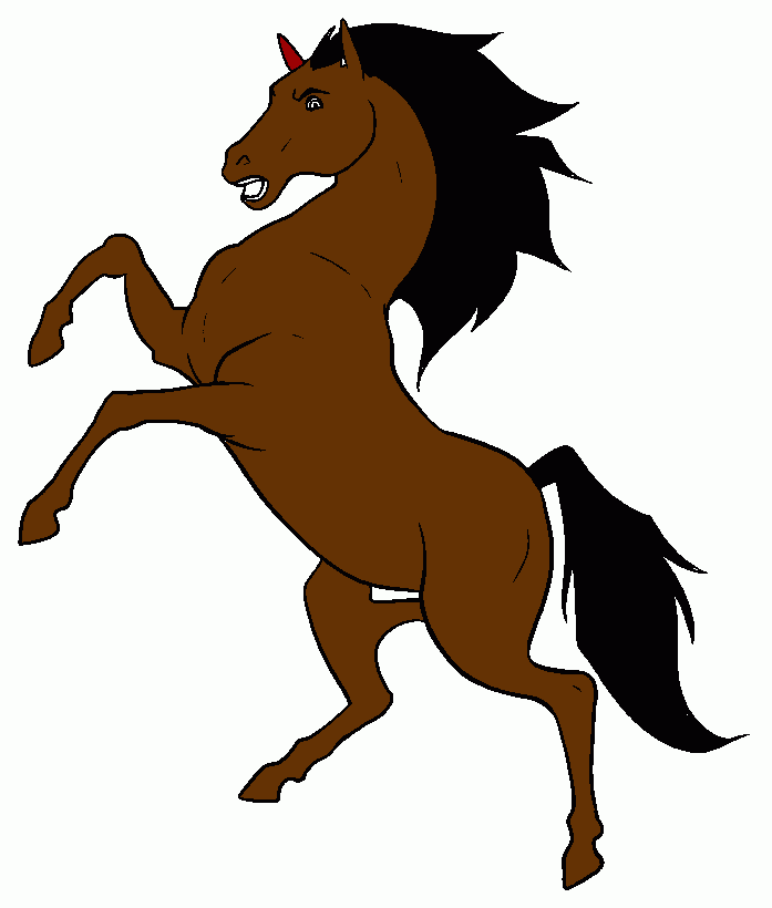 Alazão para colorir e imprimir