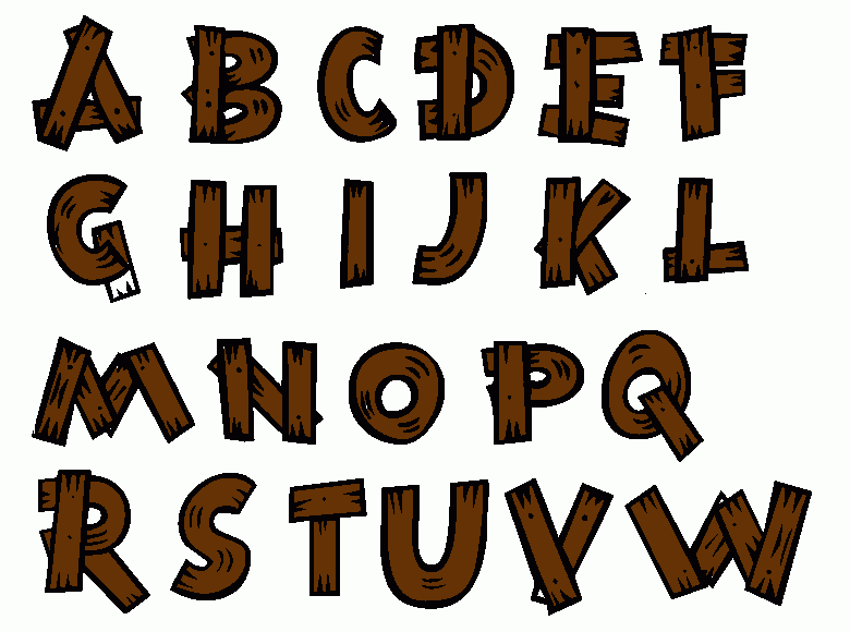 Alfabeto Madeira para colorir e imprimir