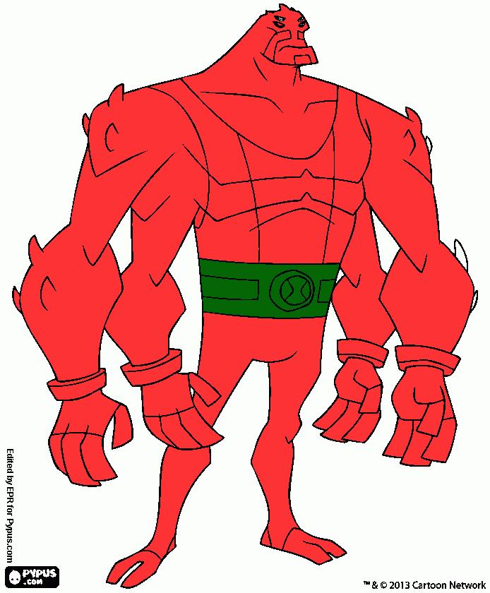 alhem do ben 10 e o quatro braso kkkk para colorir e imprimir