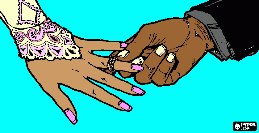 aliança para colorir e imprimir