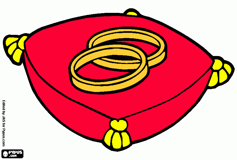 alianças para colorir e imprimir