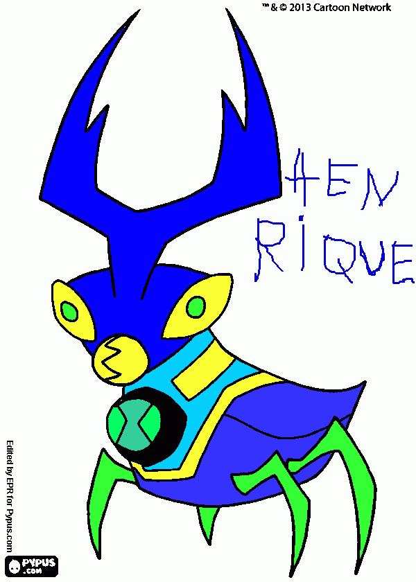 alienígena do Ben 10 para colorir e imprimir