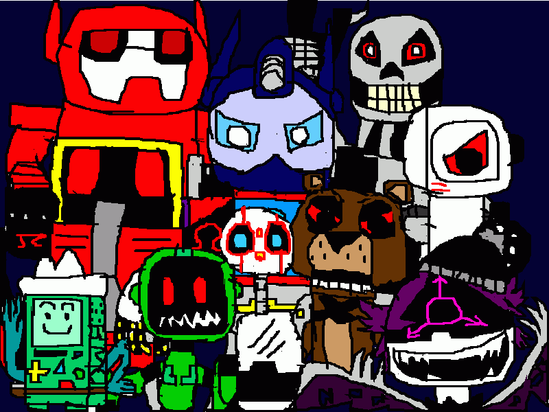 ALL ROBOTS ALL ARTIFICIAL LIFE FORM para colorir e imprimir