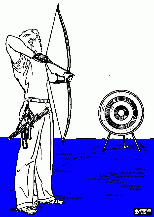 alvo para colorir e imprimir