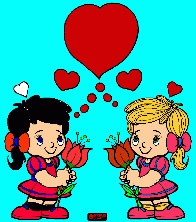 amigas inseparaveis para colorir e imprimir