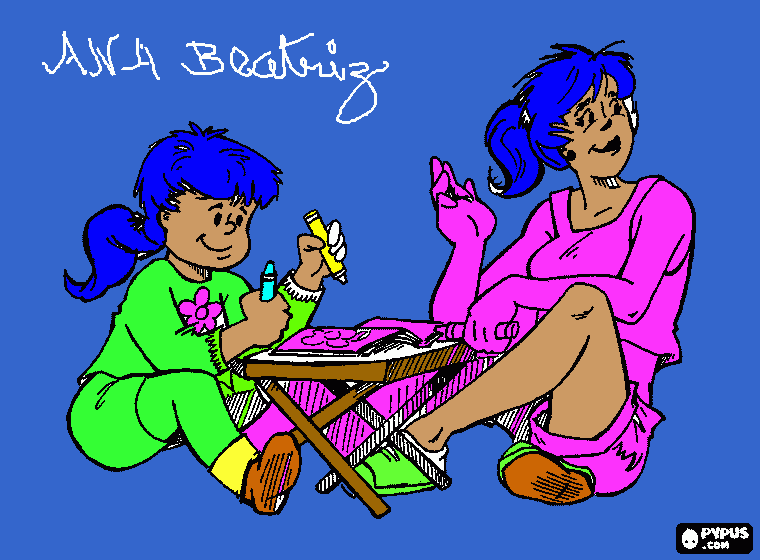 Amigas pintando para colorir e imprimir