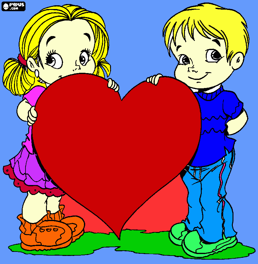 AMO VOCE PAI para colorir e imprimir