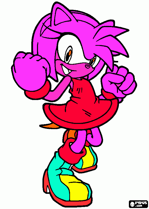 amy de volta ao normal para colorir e imprimir