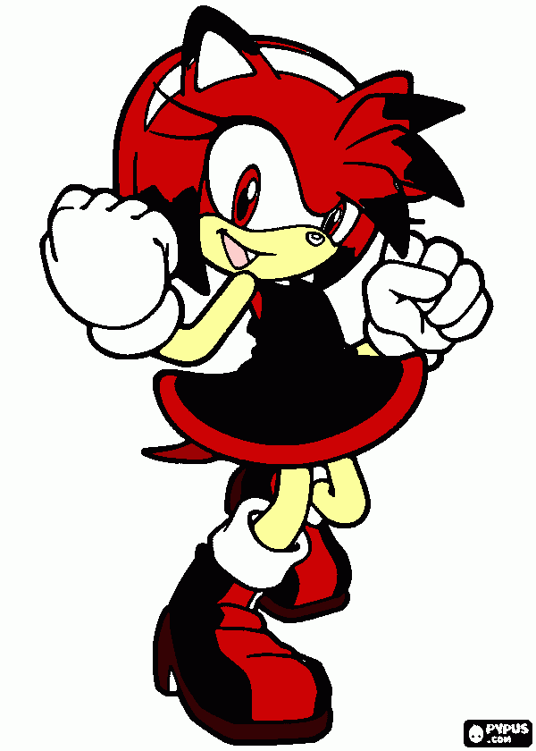 Amy in Shandow day para colorir e imprimir