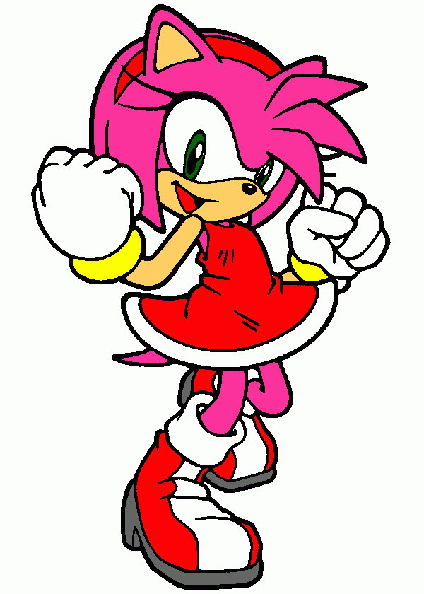 Namorada do Sonic: Amy - Sonic - Just Color Crianças : Páginas para colorir  para crianças