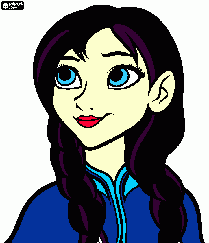 Ana , Como Rockeira Leve  para colorir e imprimir