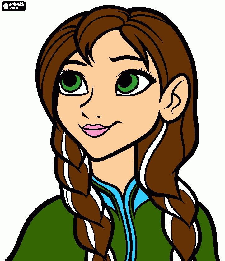 ana de frozem para colorir e imprimir