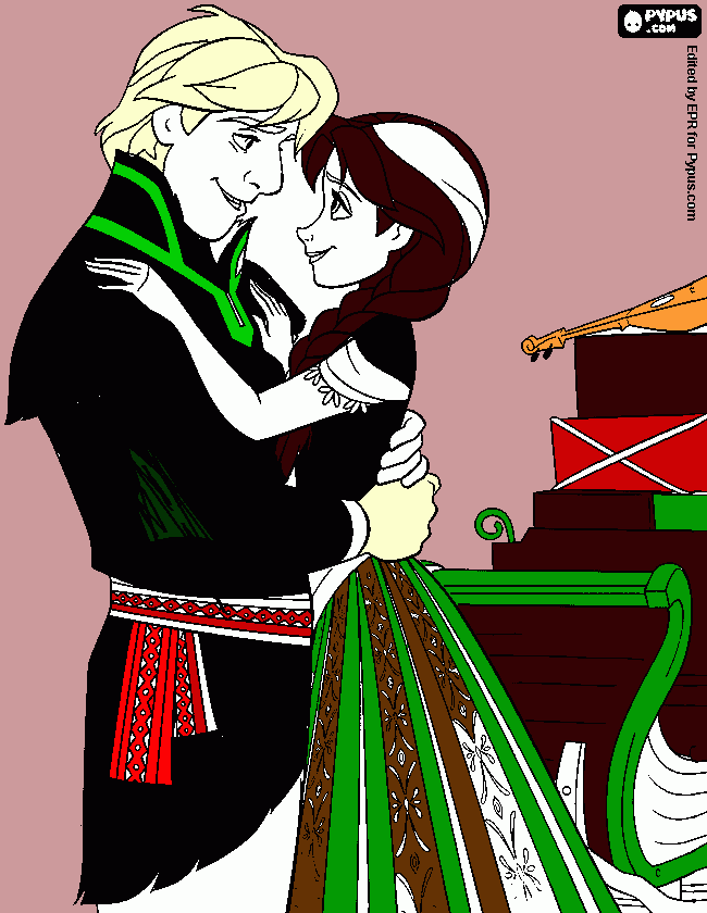 ana e krisof  para colorir e imprimir