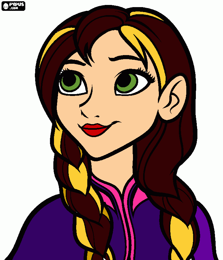 ANA MAIS LINDA para colorir e imprimir