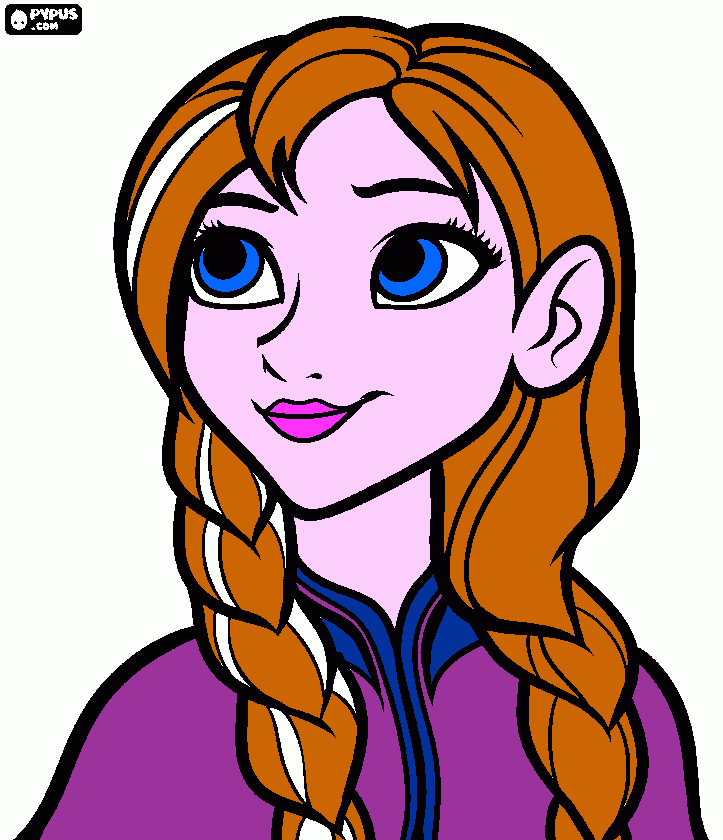 Ana pintonete para colorir e imprimir