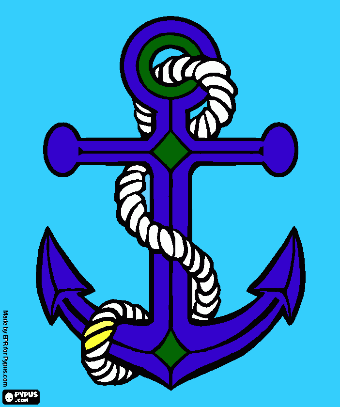 ancora para colorir e imprimir