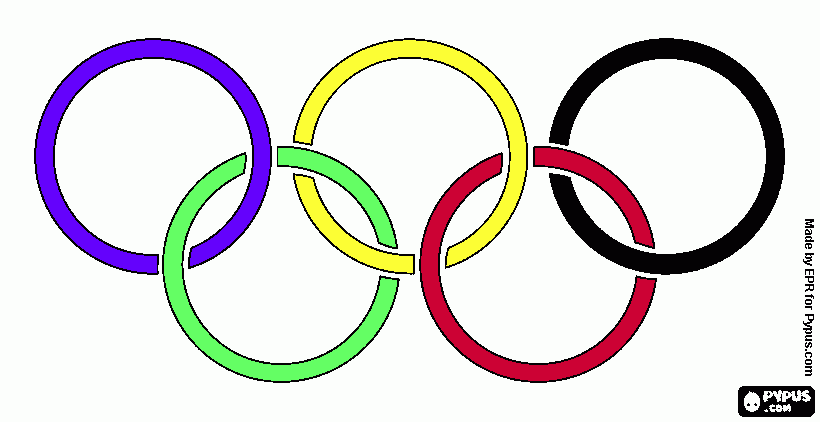 55+ Desenhos de Anéis Olímpicos para Imprimir e Colorir
