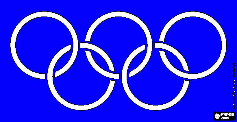 anel olipicos para colorir e imprimir