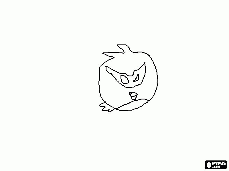 Angry Birds Space (Super Red) para colorir e imprimir
