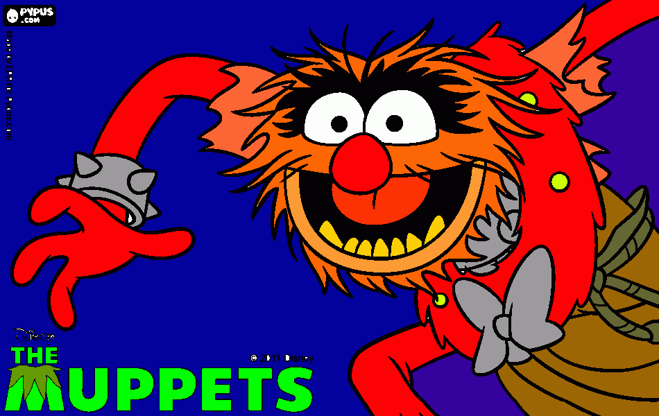 Animal, O Baterista para colorir e imprimir