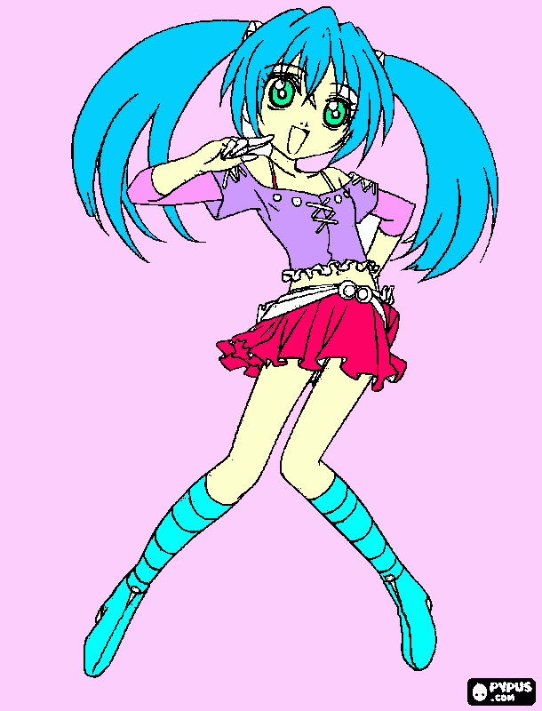 anime para colorir e imprimir