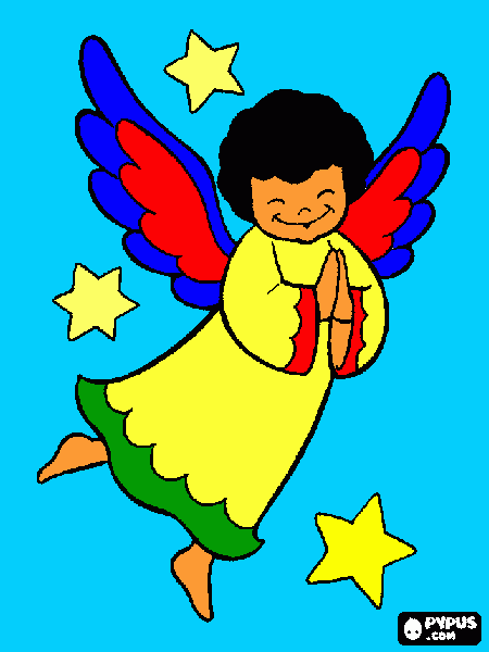 ANJO GABRIEL para colorir e imprimir