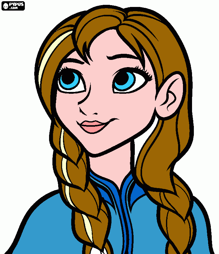 Anna (Frozen)  para colorir e imprimir