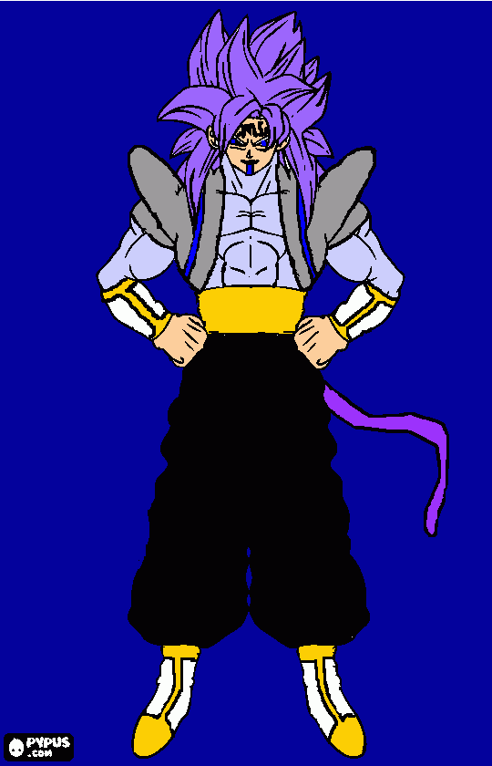 Ao Dan, Fusão Baby Majin (SMS/Super Majin Seifuku-sha) para colorir e imprimir