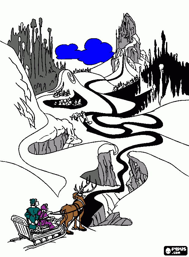 arendelle para colorir e imprimir