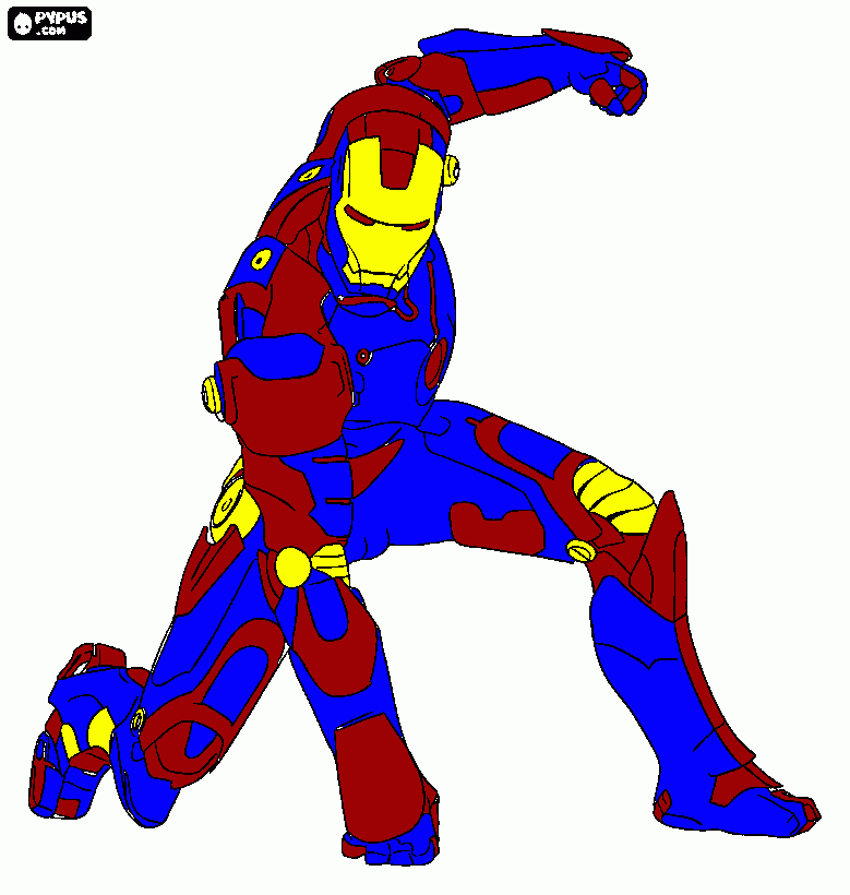 armadura do homen de ferro mark 1004 para colorir e imprimir