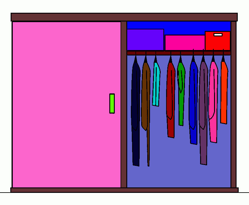 armario para colorir e imprimir