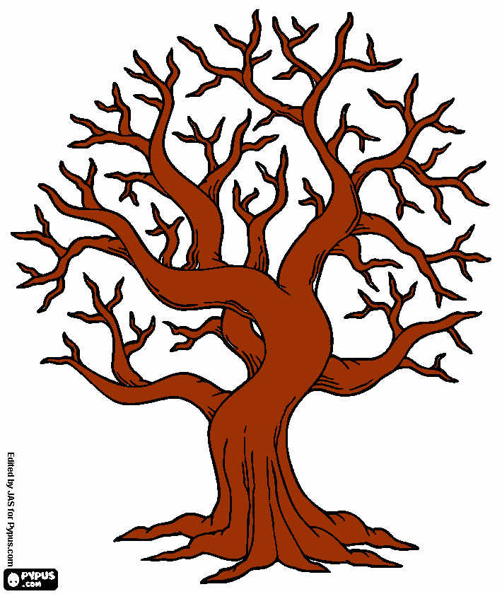 arvora para colorir e imprimir