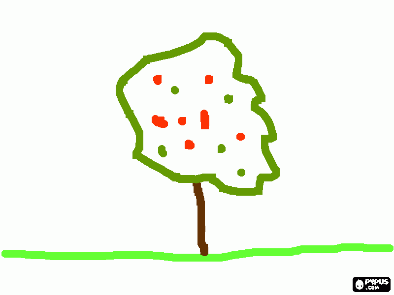 Arvore de natal, um desenho com linhas de cores para colorir e imprimir