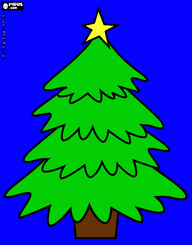 arvore de  natal para colorir e imprimir