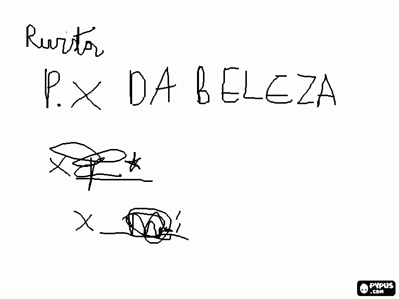 Assinar a revista p. x da beleza para colorir e imprimir