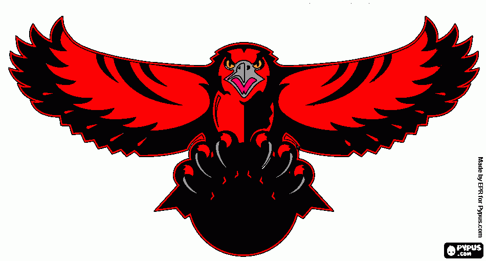 atlanta  hawks para colorir e imprimir