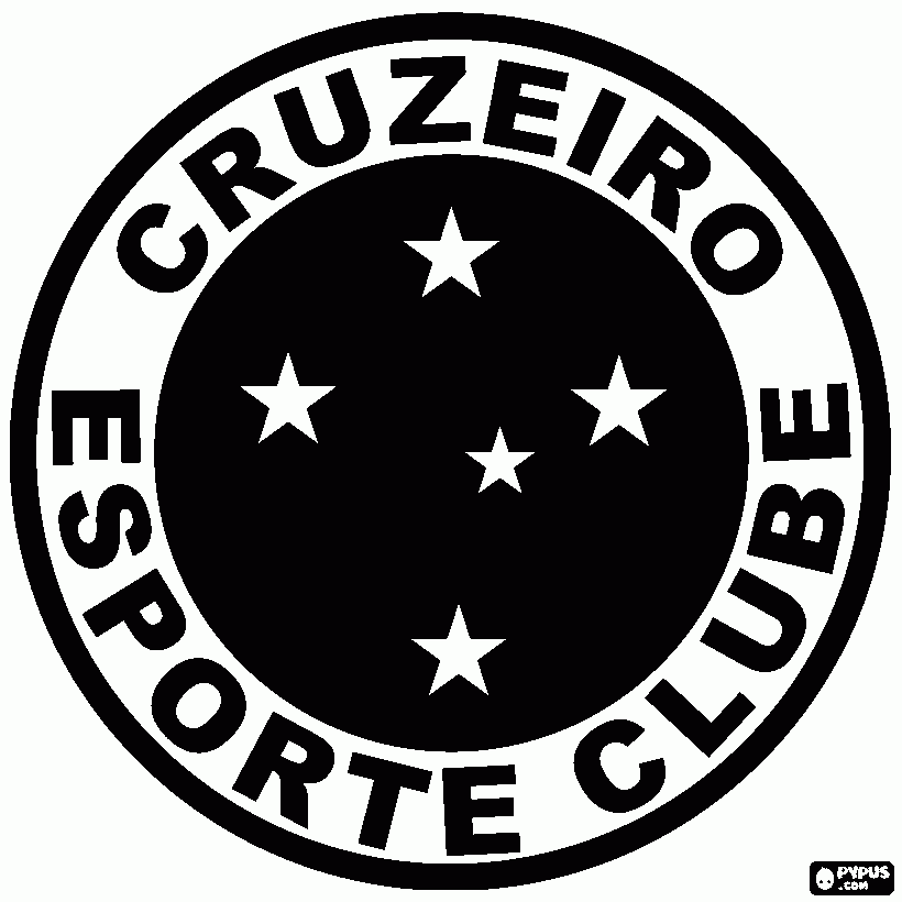 Atlético Cruzeiro para colorir e imprimir