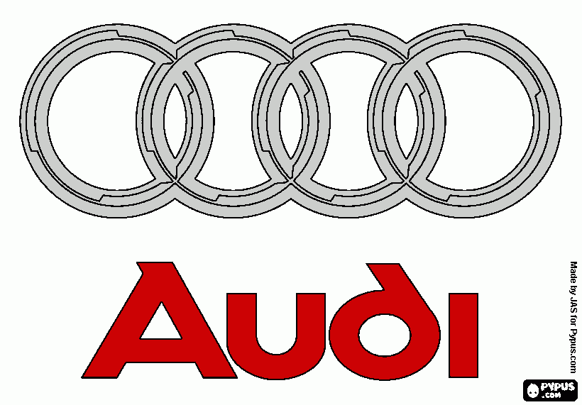 Audi para colorir e imprimir
