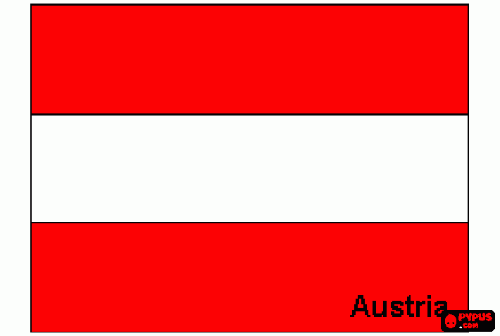 Austria para colorir e imprimir
