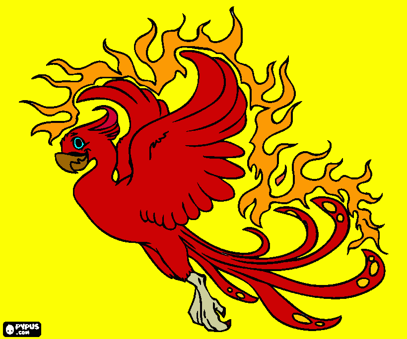 AVE FENIX para colorir e imprimir