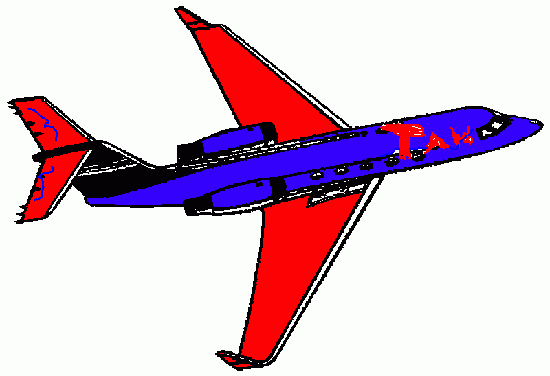 AVIÃO  DA  TAM para colorir e imprimir