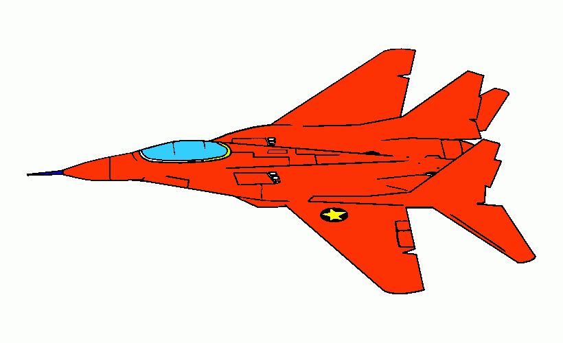 avião jato para colorir e imprimir