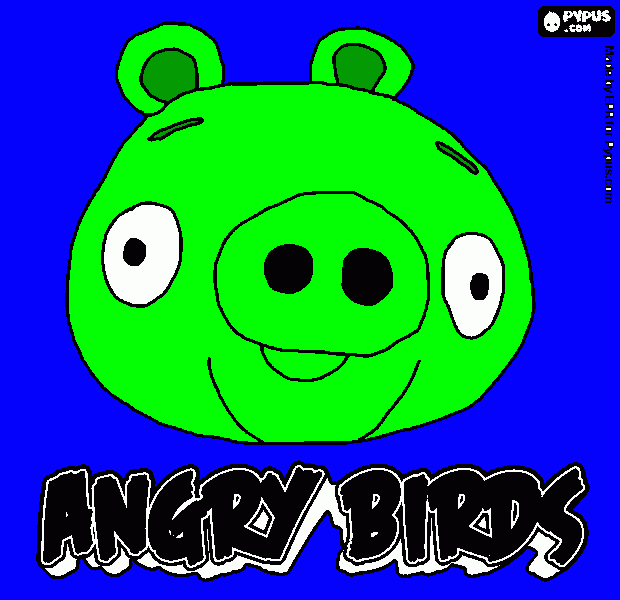 bad pig para colorir e imprimir