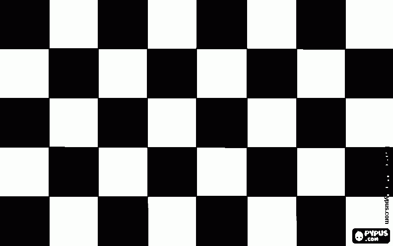 badeira de xadrez a dizer que a corida acabou para colorir e imprimir