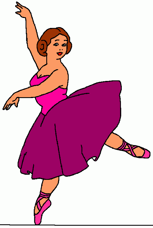 Bailarina dançando para colorir e imprimir