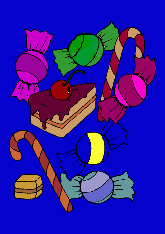 balas para colorir e imprimir