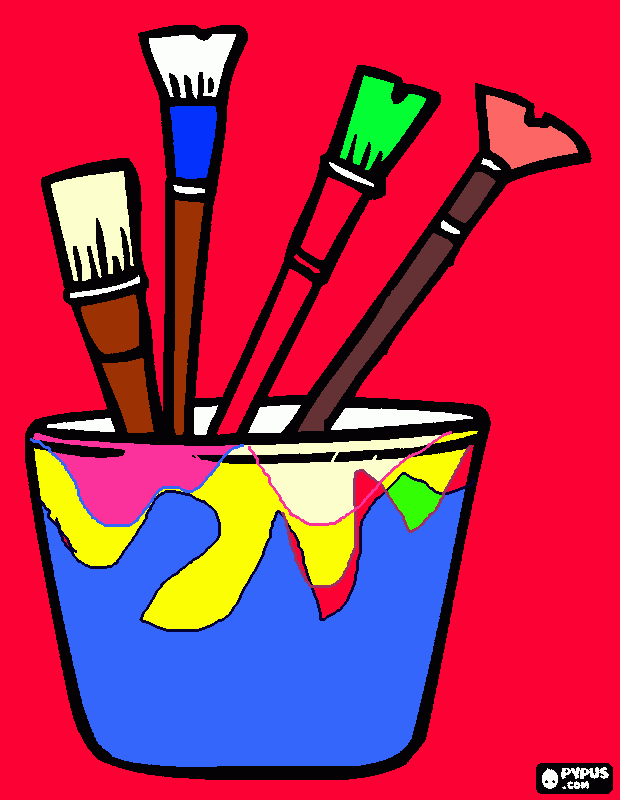 balde para colorir e imprimir