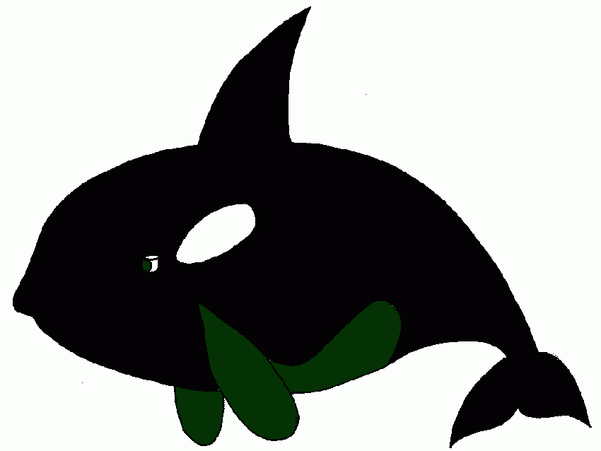 BALEIA  ORCA para colorir e imprimir