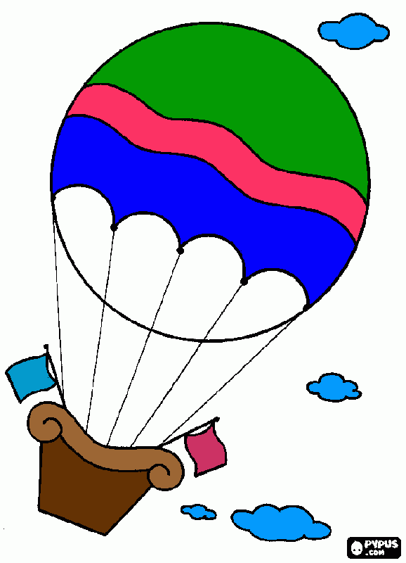 balão mágico para colorir e imprimir