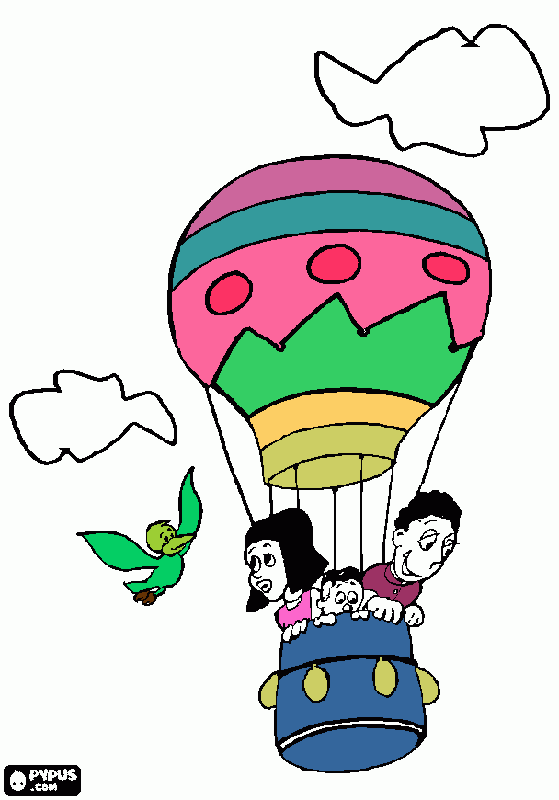 balão para colorir e imprimir